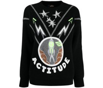 Pullover mit Slogan-Print