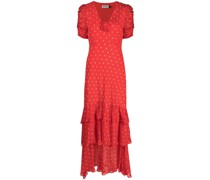Gepunktetes Rosheen Maxikleid