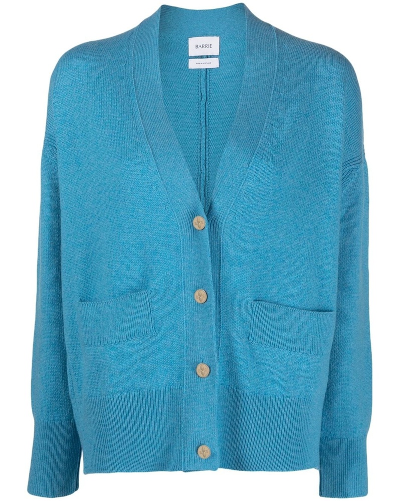 Barrie Damen Kaschmircardigan mit V-Ausschnitt