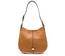Schultertasche mit Logo-Schild