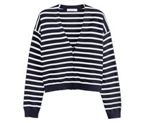 striped knitted cardigan