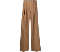 High-Waist-Hose mit Falten