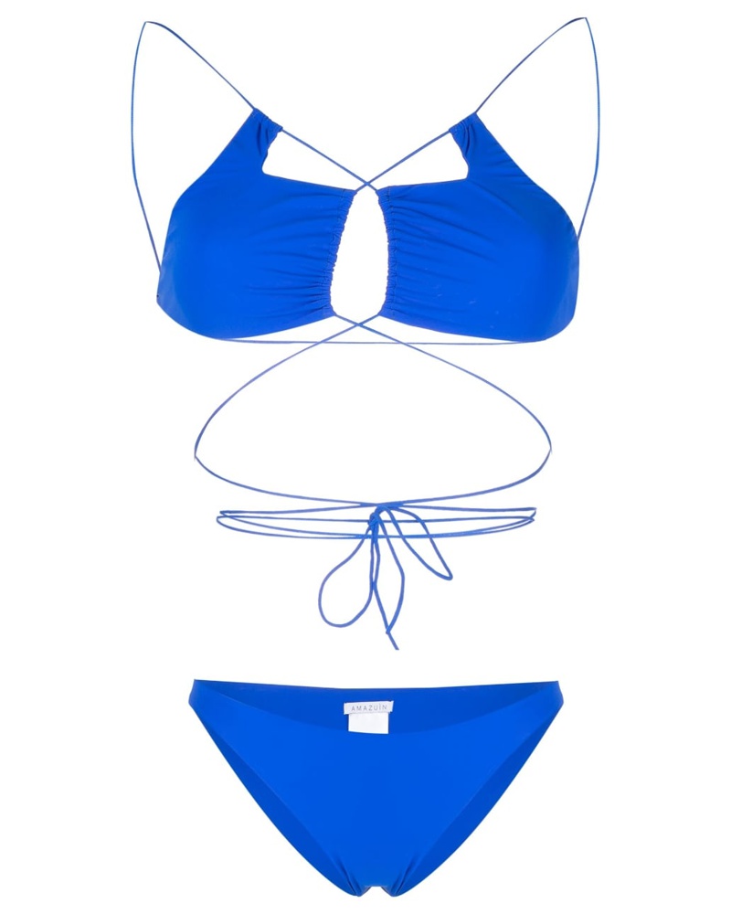 Amazuìn Damen Bikini mit Cut-Outs