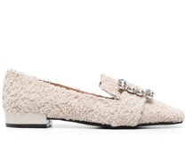 Loafer mit Kristallen