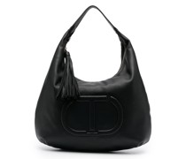 Handtasche mit Logo-Prägung
