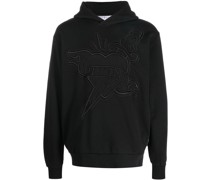 Hoodie mit Logo-Stickerei