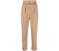 Cropped-Hose mit Paperbag-Taille