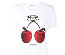 T-Shirt mit Apfel-Print