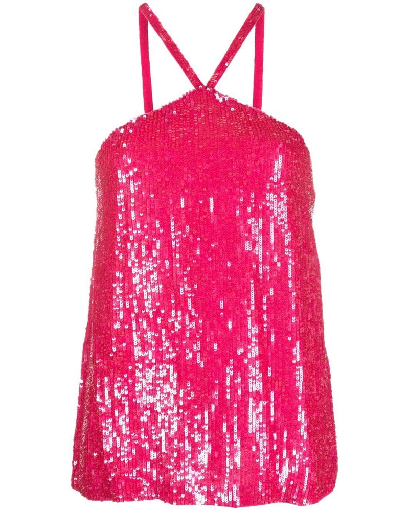 P.A.R.O.S.H. Damen P.A.R.O.S.H. Neckholder-Top mit Pailletten