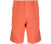 knee-length linen Bermuda shorts