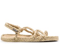 Sandalen mit überkreuzten Riemen