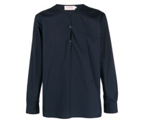 Pullover mit kurzer Knopfleiste