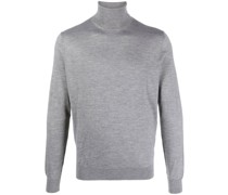 Fein gestrickter Rollkragenpullover