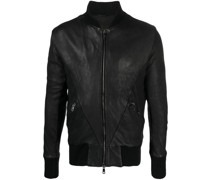 Lederjacke mit Stehkragen