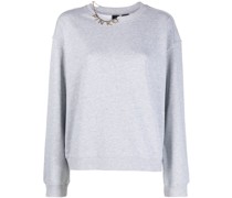 Sweatshirt mit Logo-Verzierung