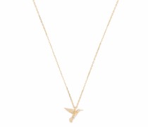 18kt Teeny Tiny Hummingbird Gelbgoldhalskette