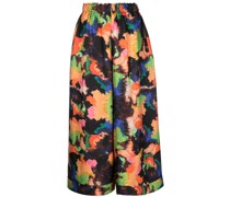 Weite Culotte mit "Tintin"-Print