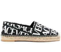 Espadrilles mit Logo-Print