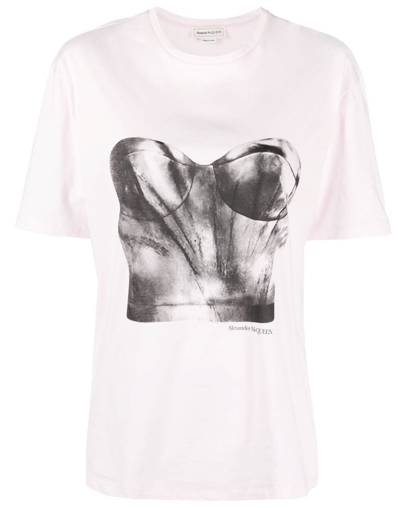 Alexander McQueen Damen T-Shirt mit Print