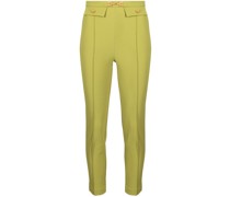 logo-embellished cropped trousers