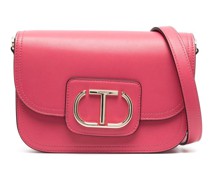 Schultertasche mit Logo-Schild