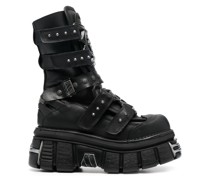 x New Rock Gamer Plateau-Stiefel