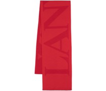 Schal mit Intarsien-Logo