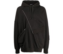 Hoodie im Patchwork-Look