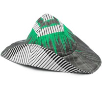 Gestreifter Cage Cap Sonnenhut