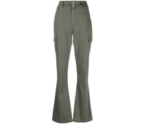 Ausgestellte High-Waist-Hose