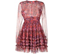 Tüllkleid mit Blumenmuster