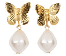 Emmeline yellow  pearl earrings