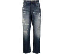 Gerade Jeans im Distressed-Look