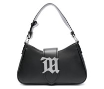 Schultertasche mit Logo-Schild