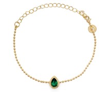 Drop emerald bracelet