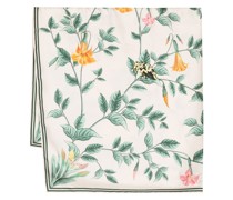 Seidenschal mit Blumen-Print