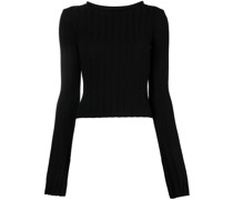 Gerippter Strickpullover