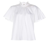 Bluse mit Rüschenkragen
