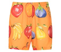 Shorts mit Früchte-Print