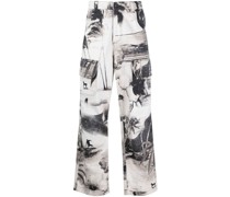Jeans mit grafischem Print