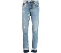 Skinny-Jeans im Distressed-Look