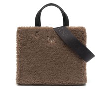 Handtasche mit Logo-Schild