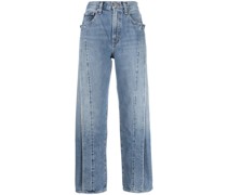 Weite Fold Jean High-Rise-Jeans