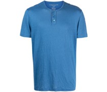 T-Shirt mit Henley-Kragen