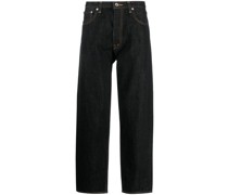 Tief sitzende Wide-Leg-Jeans