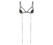 Bralet aus Tüll mit Blumenapplikation