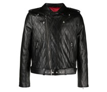Bikerjacke mit Rautensteppung