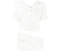 Gepunktete Shorts