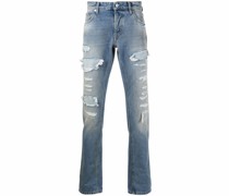 Gerade Jeans im Distressed-Look