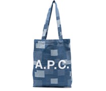 A.P.C. Lou Shopper mit Logo-Print